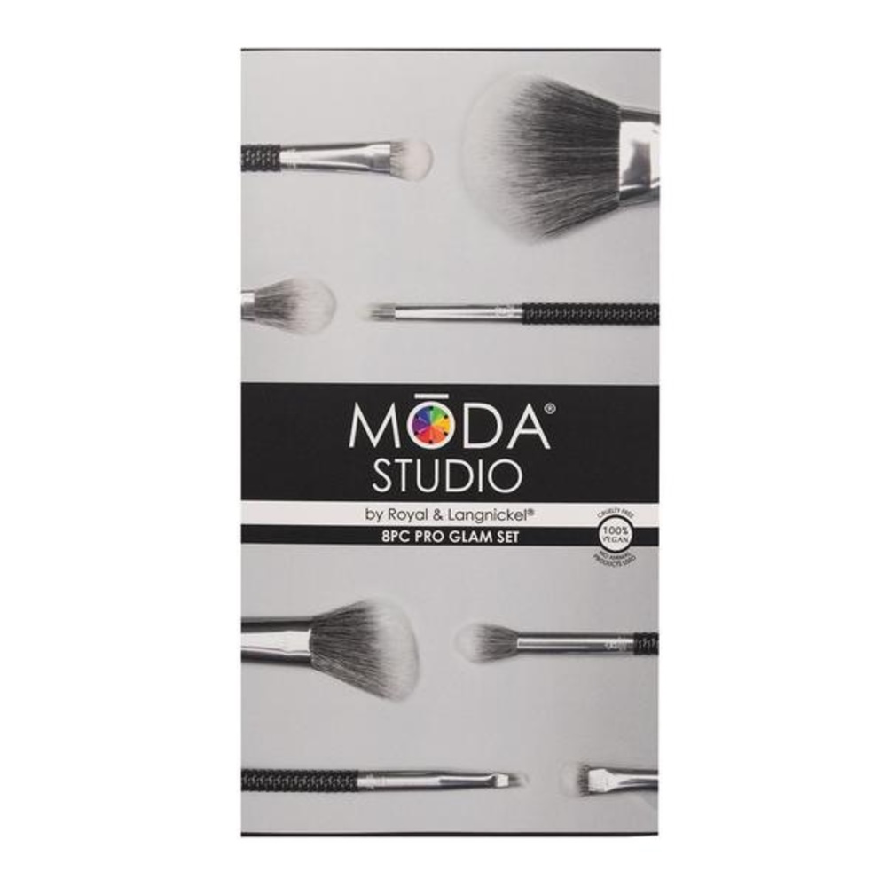 Moda Studio 8-Piece Pro Glam Brush Set